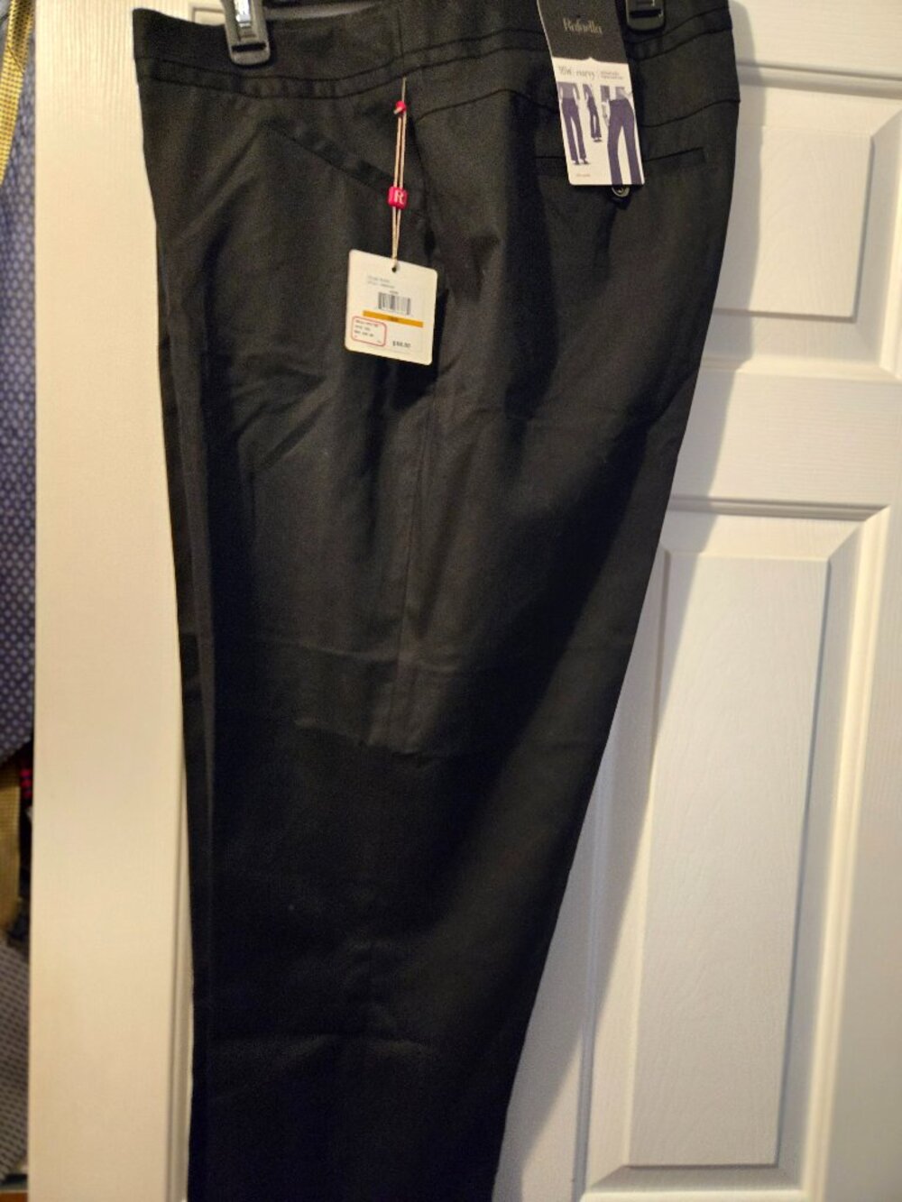 NWT Rafaella Ankle Pants - 16W - Black Cotton